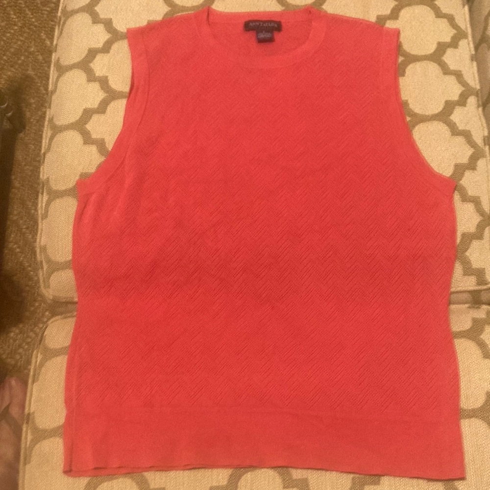 Ann Taylor coral pink shell
